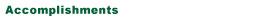 Accomplishments